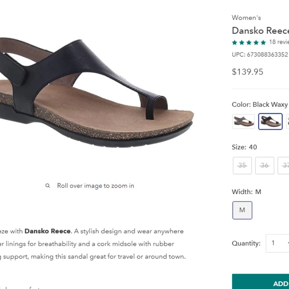 Dankso Women's Reece Sandals Size 38